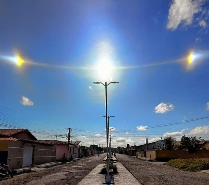 Três sóis Fenômeno raríssimo surpreende moradores do Norte do Piauí