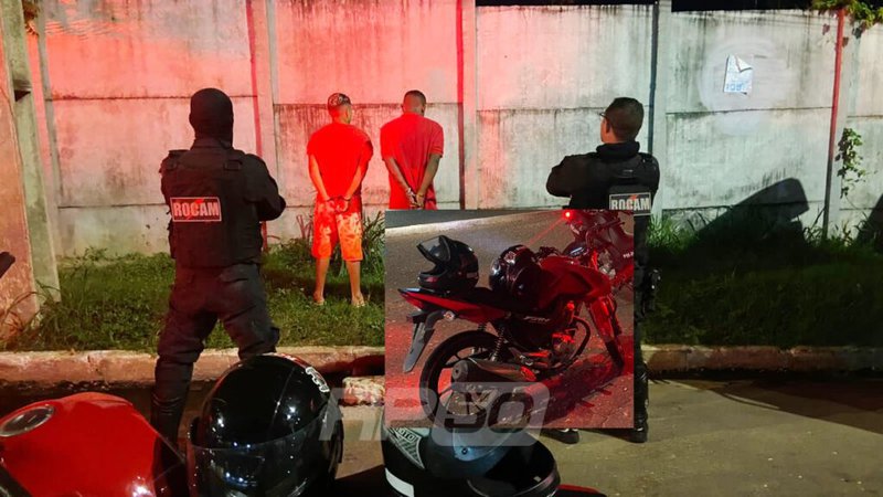 Dupla tenta fugir de blitz e é presa moto roubada em Teresina