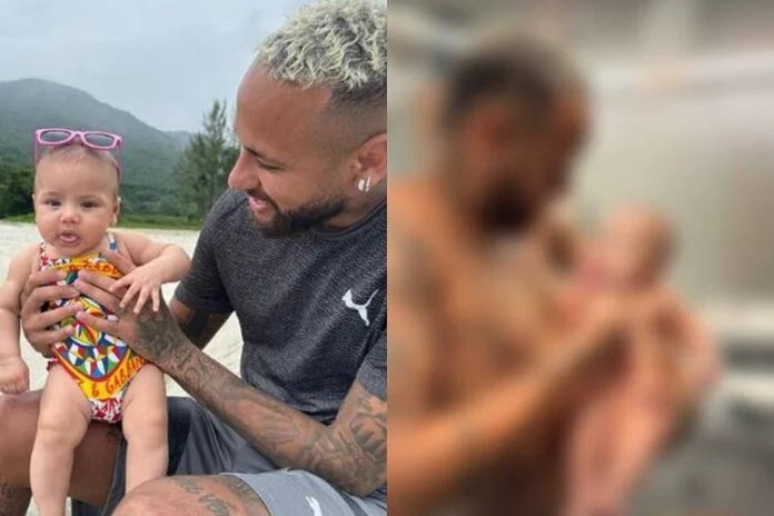 Neymar surpreende e publica clique inédito Mavie durante banho