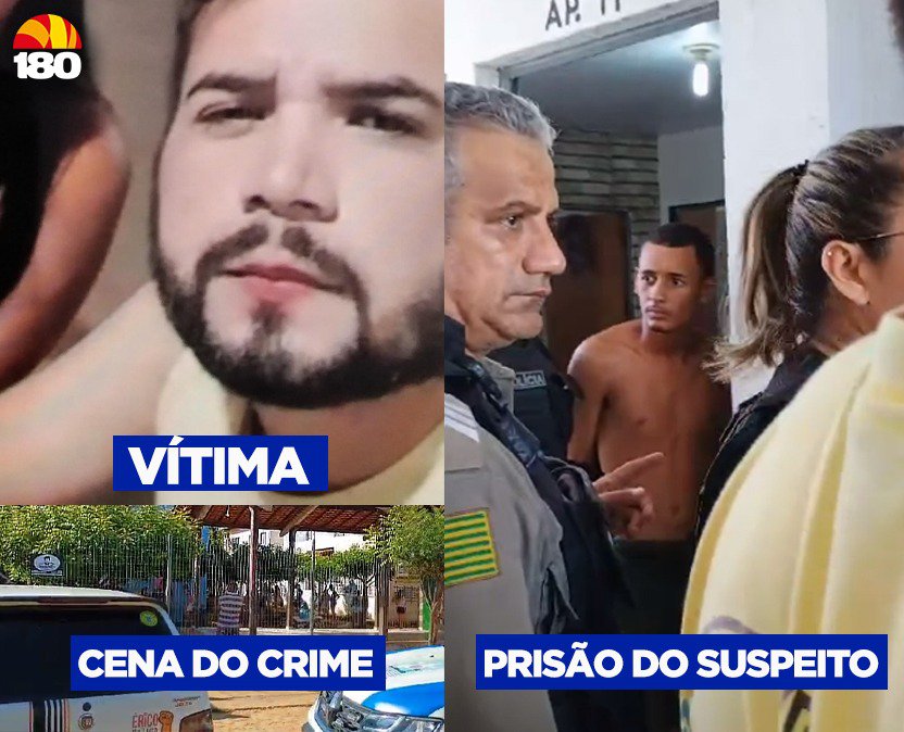 Suspeito de matar homem a facadas foi preso após vizinho tranca grade