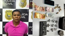 Homem foragido é recapturado com drogas prontas para venda em Teresina
