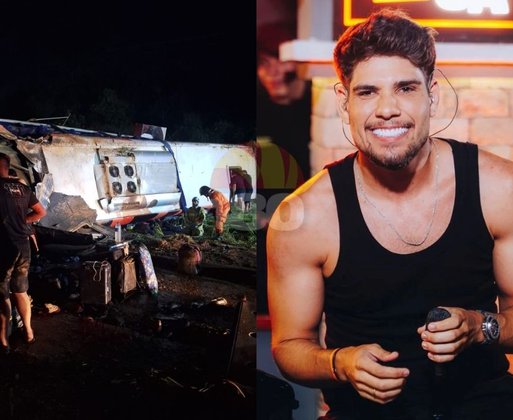 Ônibus com banda tomba na BR-316 e deixa seis feridos em Teresina