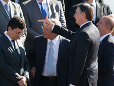 Presidente Bolsonaro e Sérgio Moro (Foto: )