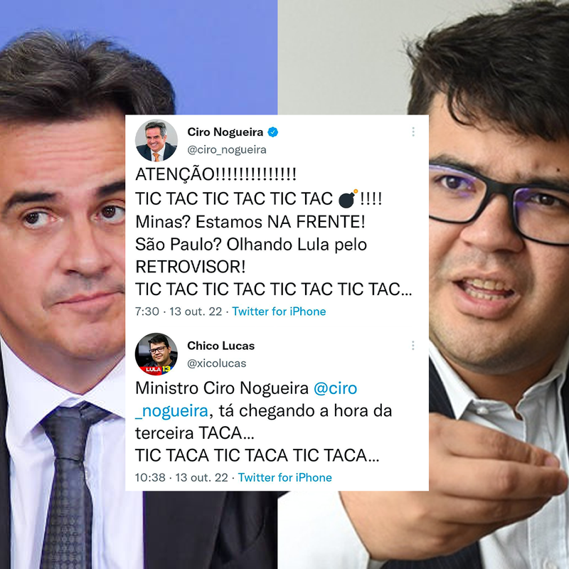 Ciro Nogueira e Chico Lucas se alfinetam no Twitter