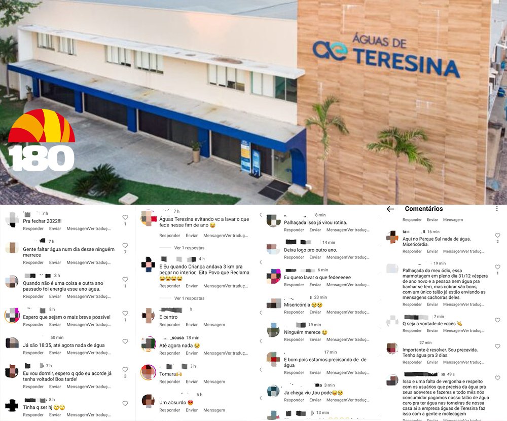 Falta de água em Teresina na véspera de Ano Novo gera revolta: 'isso é ...