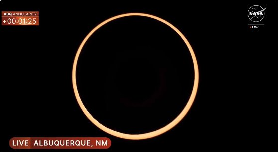 Evento Celestial Eclipse anular do anel de fogo observado em diversas