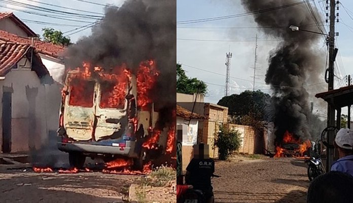 VÍDEO: Carro pega fogo no centro de Caxias do Sul