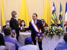 Divulgação (Foto: _Dr. Wagner quando reconduzido ao cargo de prefeito)
