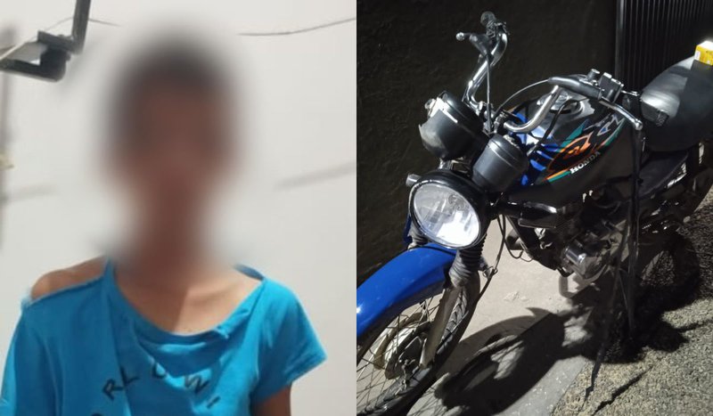 Jovem é Flagrado Empinando Moto Tenta Fugir E Acaba Preso Em