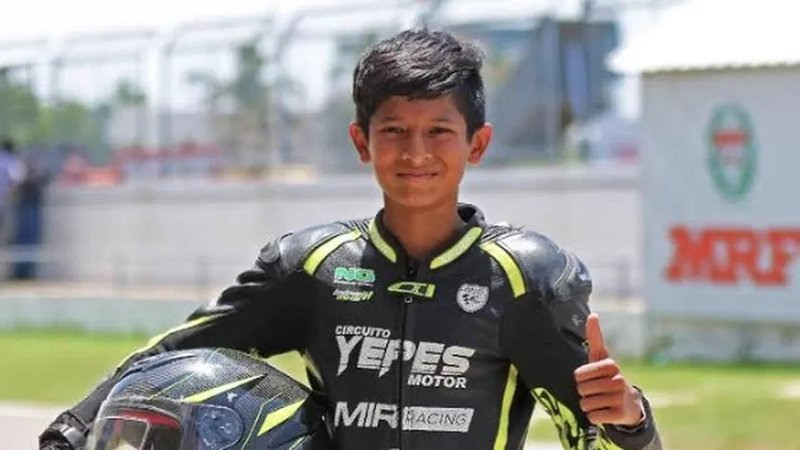 Piloto indiano de 13 anos morre após acidente em corrida de moto