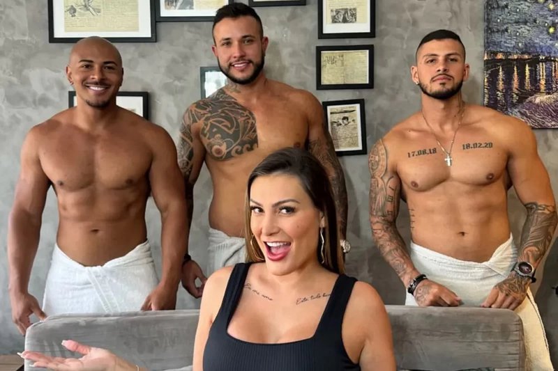 Andressa Urach Grava Conteúdo Com 3 Homens Melhor Experiência 180graus O Maior Portal Do 