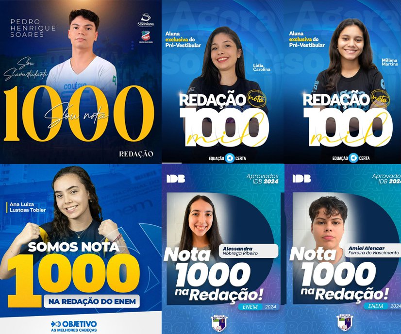 Conheça os seis alunos piauienses nota 1000 na redação do Enem 2023 e ...