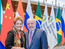 Lula se reúne com Dilma, Haddad e diretora-geral do Fundo Monetário Internacional (Foto: RICARDO STUCKERT/PR)