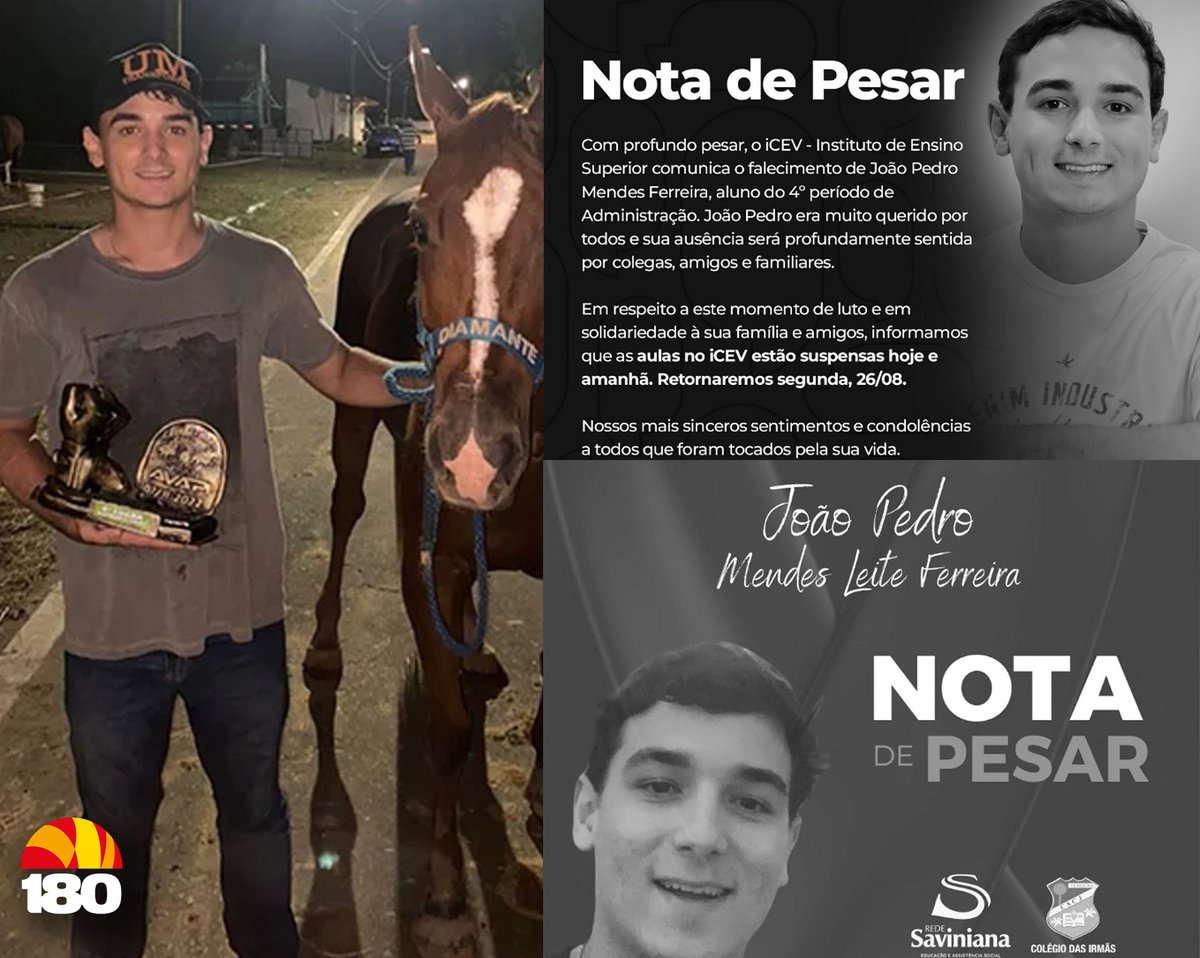 Saiba quem é o jovem que morreu durante incêndio em Teresina; Instituições  emitem nota de pesar - 180graus - O Maior Portal do Piauí