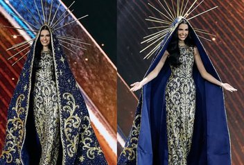 Piauiense emociona em Bangkok com traje típico inspirado em Nossa Senhora Aparecida no Miss Universo