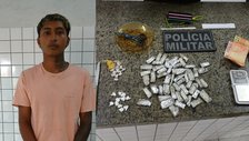 Polícia desmonta ponto de drogas e prende jovem conhecido como “K2” em Parnaíba