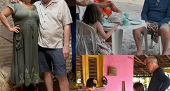 Apresentador Pedro Bial curte o litoral piauiense com a família