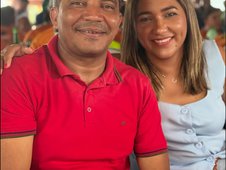 Prefeito Aluízio Moreira Vaz e a esposa Eritânia Nascimento, secretária de Assistência Social (Foto: Divulgação / Rede Social)
