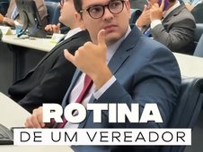 _Insta do vereador chegou a postar a rotina de um vereador (Foto: Divulgação / Rede Social do Vereador)