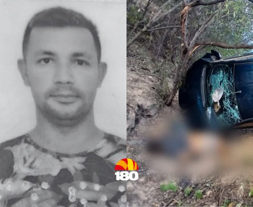 Homem morre e dois ficam feridos após carro capotar em ribanceira no Sul do Piauí