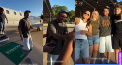 Zé Felipe surpreende fãs ao desembarcar em Teresina com jatinho particular e posa para fotos