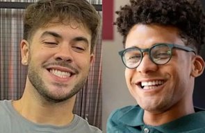 Álvaro Xaro e Lucas Leto são flagrados aos beijos no Rio