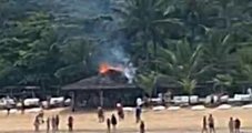Incêndio atinge bar do UXUA Casa Hotel e provoca pânico em hóspedes em Trancoso