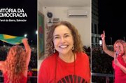 Daniela Mercury lota Farol da Barra em comemoração à reeleição de Lula