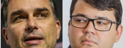 Flávio Bolsonaro e Chico Lucas