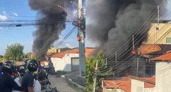 Fogo destrói oficina de ar-condicionado no bairro Bela Vista em Teresina