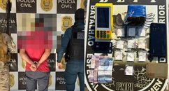 Homem é preso com maquininha de cartão e drogas prontas para venda no Piauí