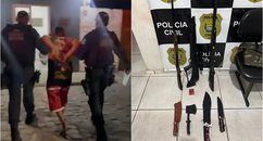 Atualização: Homem é preso suspeito de agredir e ameaçar a esposa no Piauí; armas são apreendidas