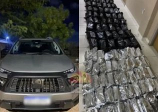 Motorista é flagrado transportando 90 kg de maconha durante abordagem na Bahia
