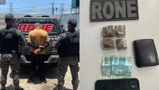 Polícia Militar prende homem por tráfico de drogas na zona norte de Teresina