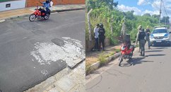 Assaltantes abandonam moto e correm atrás de vítima em Teresina