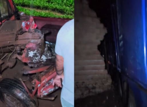 Caminhão carregado de cerveja se envolve em colisão e invade casa no interior do Piauí