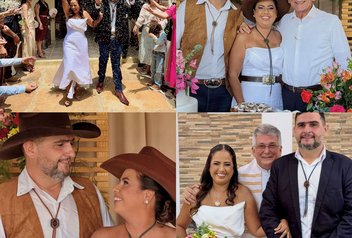 Prefeita de Cocal de Telha celebra 25 anos de casamento com renovação de votos