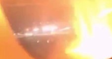 Passageiro registra desespero dentro de avião após explosão de motor. Veja vídeo