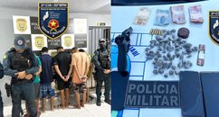 Seis tentam fugir e são detidos com drogas e arma em local dominado pelo tráfico no Piauí