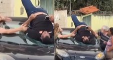 Vídeo: Homem sofre acidente e mexe no celular enquanto espera por socorro
