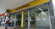 Banco do Brasil, agência, ilustração, fachada