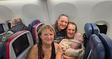 Bebê nasce em avião minutos antes do pouso e choca passageiros
