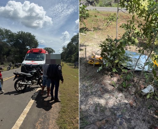 Capotamento de carro deixa idosa morta na BR-222 em Esperantina