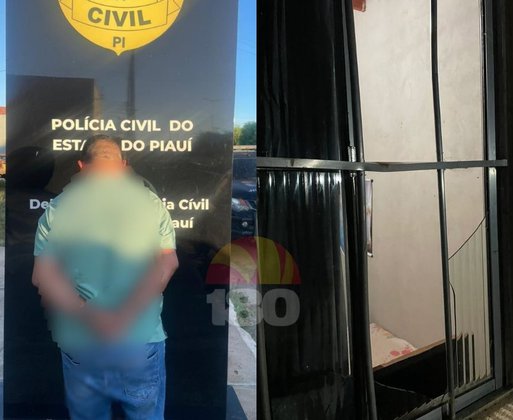 Homem é preso em flagrante após ameaçar mulher e danificar residência