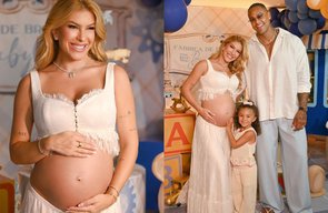 Lore Improta e Léo Santana revelam o nome do segundo filho em chá de bebê