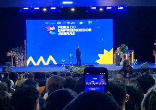 Lotação no auditório da feira de empreendedorismo