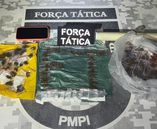 PM apreende 249 porções de drogas e prende mulher por tráfico em Uruçuí