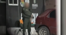 PM é flagrado se masturbando em frente à base policial: “Safadeza”. Vídeo
