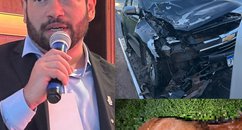 Dr. Ribamar Bandeira tem carro destruído após colisão com cavalos no Piauí e faz alerta