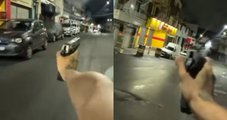 Homens trocam tiros com a PM durante perseguição em Salvador; vídeo mostra suspeitos ‘ostentando’ poder de fogo